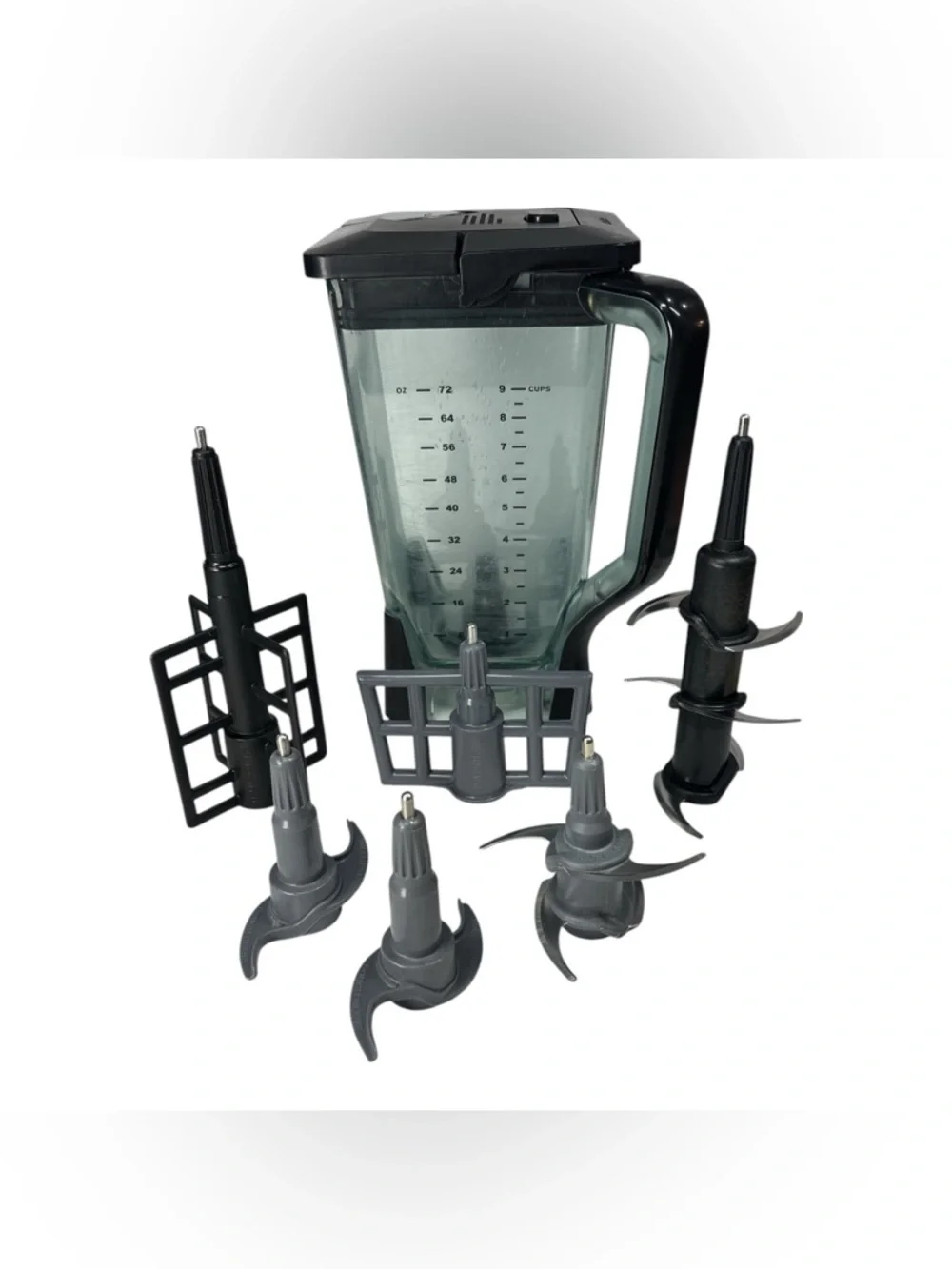 Ninja Black and Gray Blender Pitcher with Multi-Blade Attachments
